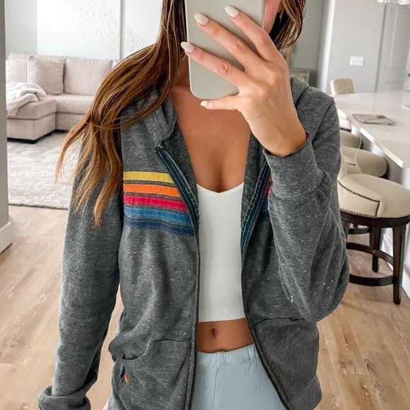 Aviator Nation Rainbow Jacket - Picture 2 of 11